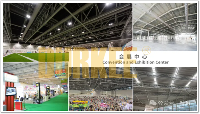 yp街机柔性风管应用在会展中心